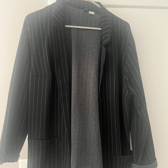 H&M Large Black Fitted Jacket - Picture 1 of 2